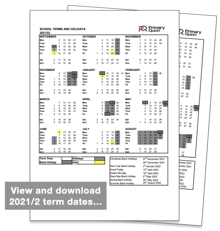 Calendar and Term Dates Little Chestnuts PreSchool